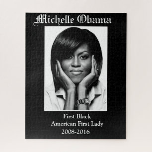 Puzzle PRIMERA poster NEGRA DE MICHELLE OBAMA