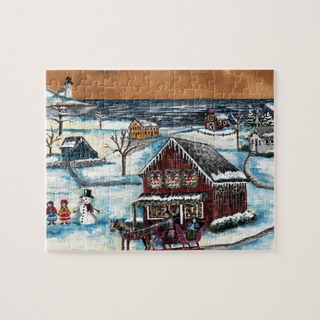 Puzzle Primitive New England Navidades (Horizontal)