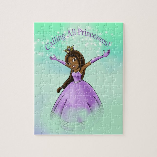 Puzzle Princesa Africana Americana (Vertical)