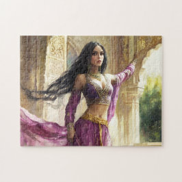 Puzzle Princesa de fantasía árabe Arte Palacio encantado