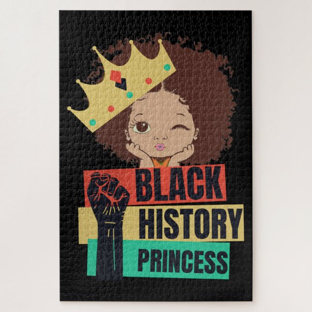 Puzzle Princesa de Historia Negra Melanin Chica Magic (Vertical)