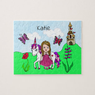 Puzzle Princesa de nombre personalizada y cuento de hadas