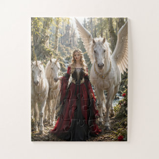 Puzzle Princesa del Bosque Encantado del Unicornio