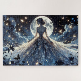 Puzzle Princesa Hada Bajo la Luz de la Luna Vestido Celes