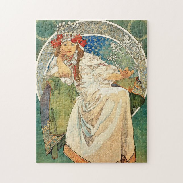 Puzzle Princesa Hyacinth de Alfonso Mucha (Vertical)