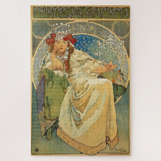 Puzzle Princesa Jacinto por Alphonse Mucha (Vertical)