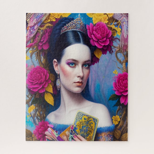 Puzzle Princesa mostrando su bolso (Vertical)