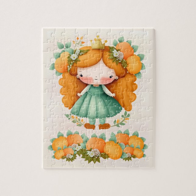 Puzzle princesa naranja (Vertical)