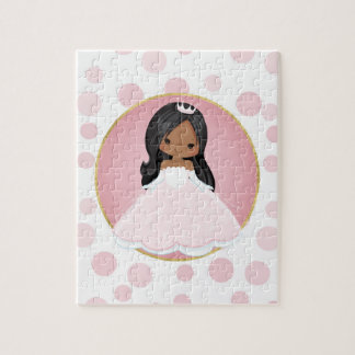 Puzzle Princesa rosa afroamericana