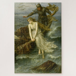 Puzzle Princesa y Caballero en el Mar Arte de Fantasía Me