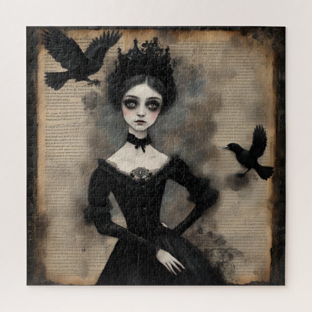 Puzzle Princesa y los Cuervos (Vertical)