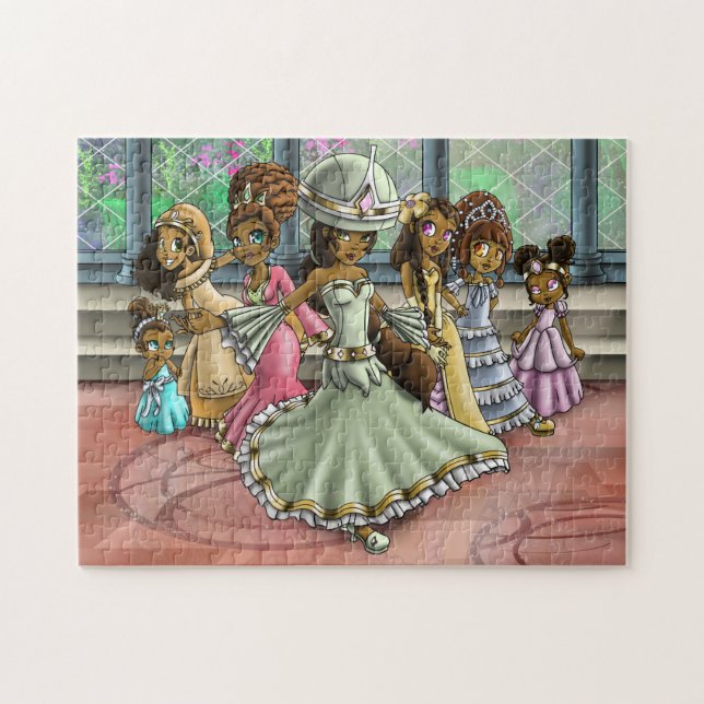 Puzzle Princesas afroamericanas (Horizontal)