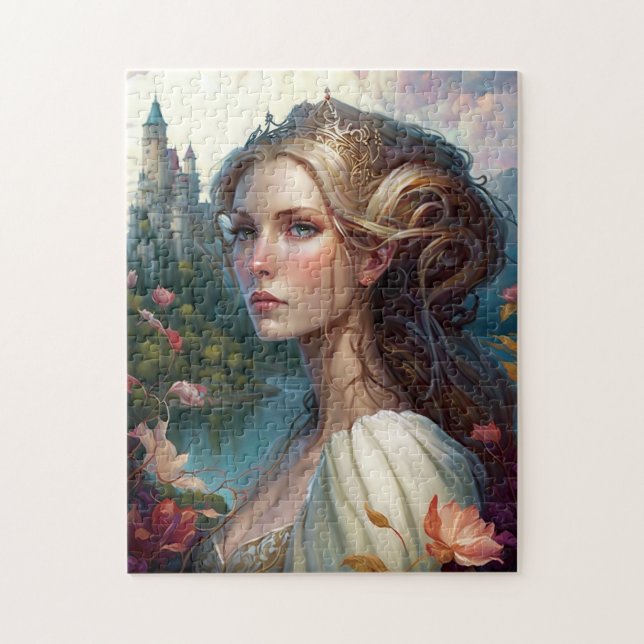 Puzzle Princess Castle Fantasy Art (Vertical)