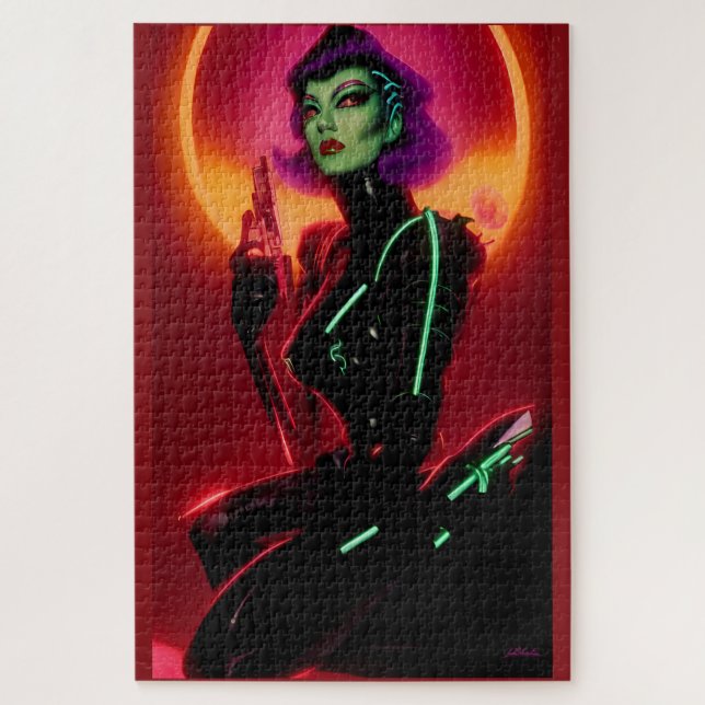 Puzzle Princess Cybrella at the Cyberpunk Ball (Vertical)