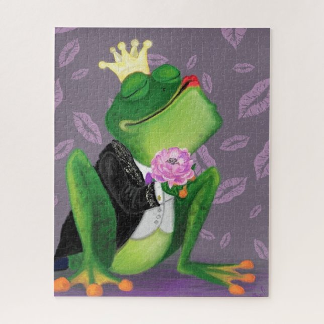 Puzzle Príncipe de la rana - Romántico (Vertical)