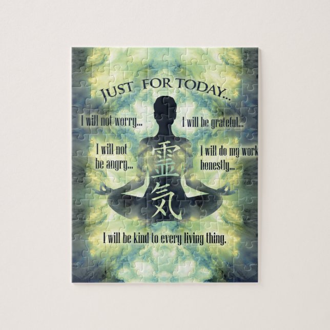 Puzzle Principios de Reiki - preceptos de Reiki (Vertical)