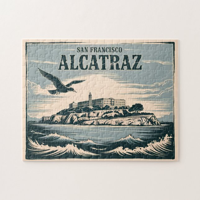 Puzzle Prisión de la Isla Alcatraz San Francisco Viajes R (Horizontal)