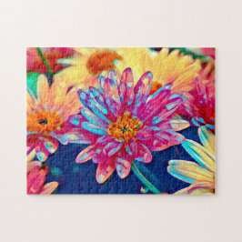 Puzzle Prisma floral colorida