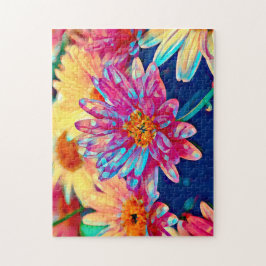 Puzzle Prisma floral colorida