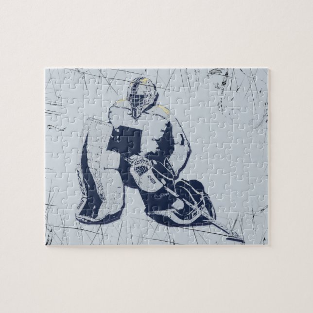 Puzzle Pro Goalie - Juguete de Hockey sobre Hielo (Horizontal)