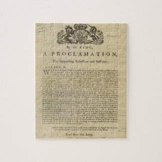 Puzzle Proclamación del Rey para la represión de la rebel