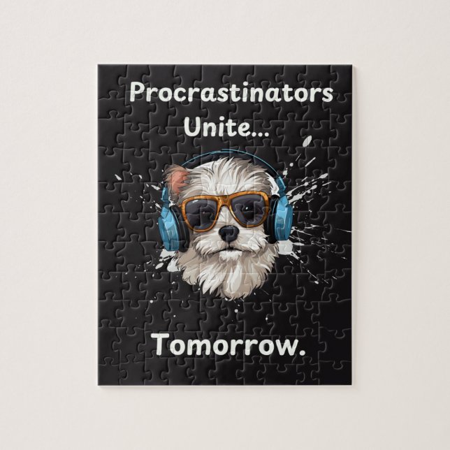 Puzzle Procrastinadores Unidos... Mañana. (Vertical)
