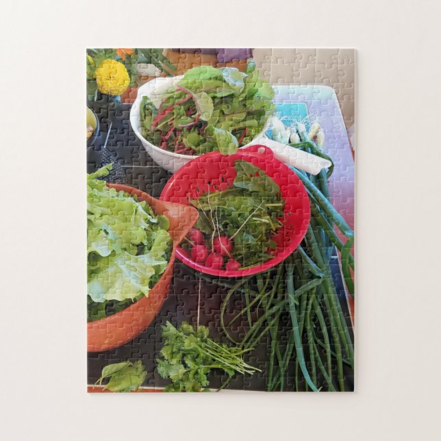 Puzzle Producción fresca Tiempo de cosecha de bondad en e (Vertical)