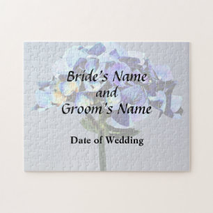 Puzzle Productos de boda de Hortensias Azules Pequeñas