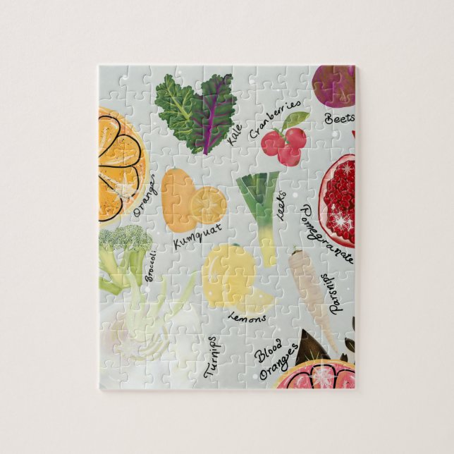 Puzzle Productos de Invierno  (Vertical)