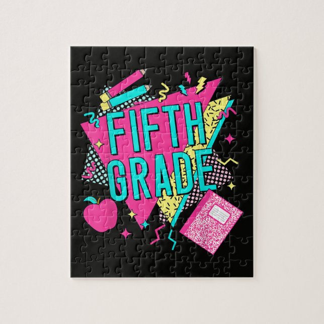 Puzzle Profesor Retro 90s Regreso a la Escuela (Vertical)