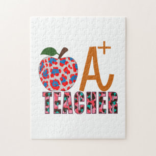 Puzzle Profesora de Arte Apple A Plus
