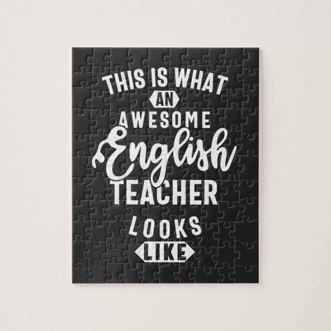 Puzzle Profesora de inglés, divertida profesora de inglés (Vertical)
