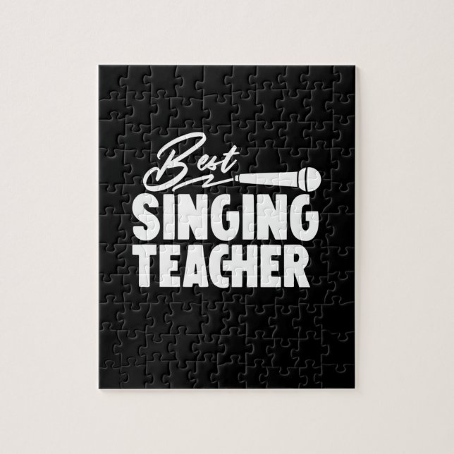 Puzzle Profesora de Regalos | Mejor profesor de canto (Vertical)