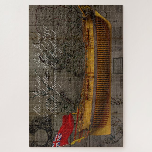 Puzzle Profile Painting of Ship Jersey (Vertical)