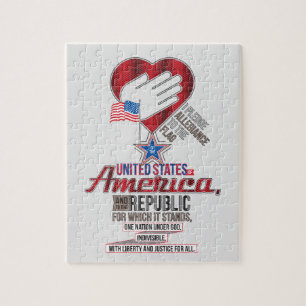 Puzzle Promesa de Lealtad de los Estados Unidos