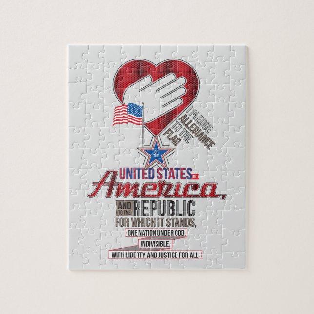 Puzzle Promesa de Lealtad de los Estados Unidos (Vertical)