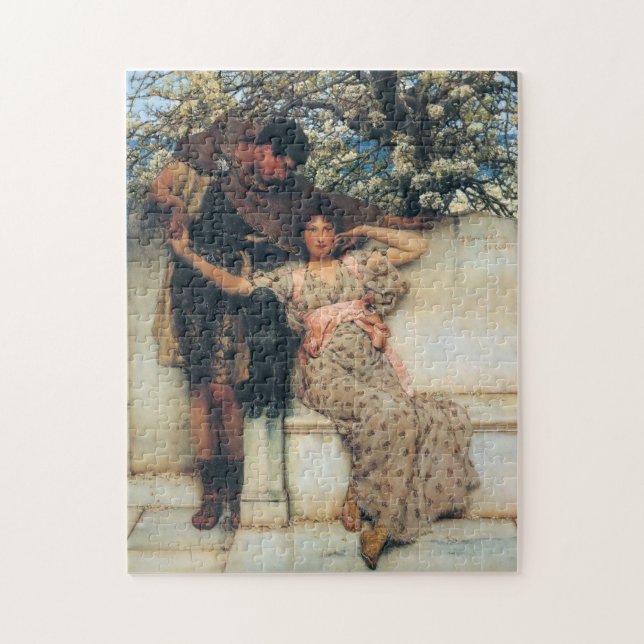 Puzzle Promesa de primavera (por Lawrence Alma-Tadema) (Vertical)