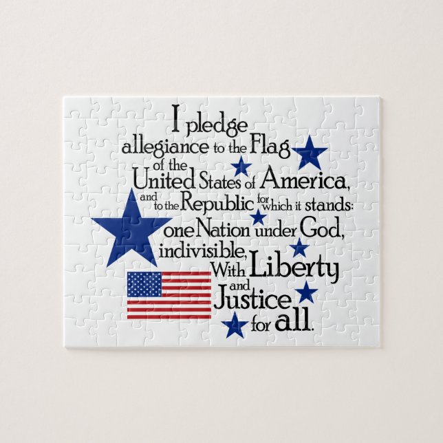 Puzzle Prometo lealtad a la bandera (Horizontal)