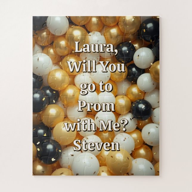 Puzzle Promposal | Go to Prom with Me Yes or No? (Vertical)