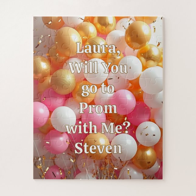 Puzzle Promposal | Go to Prom with Me Yes or No? (Vertical)
