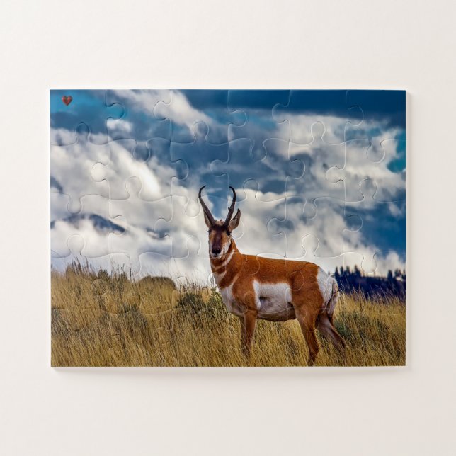 Puzzle Pronhorn Deer Wyoming (Horizontal)