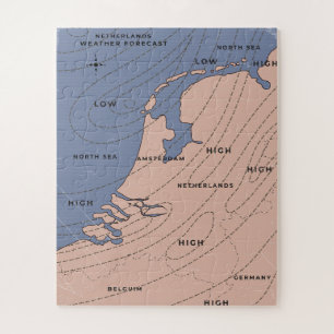 Puzzle Pronóstico del tiempo en los Países Bajos