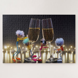 Puzzle Proostende Fubby's die wat te vieren hebben.