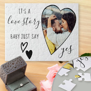 Puzzle Propuesta de foto del corazón Historia de amor Di