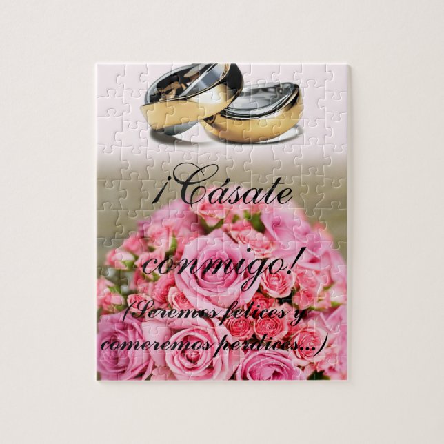 Puzzle propuesta de matrimonio (Vertical)