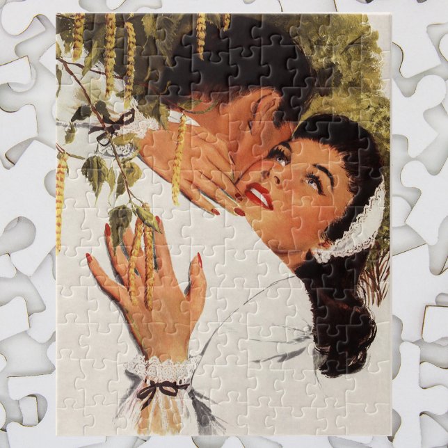 Puzzle Propuesta de matrimonio de cosecha, amor y romance (Subido por el creador)