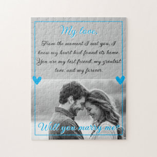 Puzzle Propuesta de matrimonio de fotografía personalizad