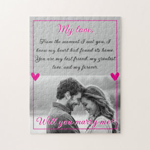 Puzzle Propuesta de matrimonio de fotografía personalizad