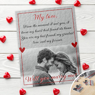 Puzzle Propuesta de matrimonio de fotografía personalizad