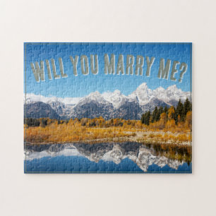 Puzzle Propuesta de matrimonio en las montañas Grand Teto